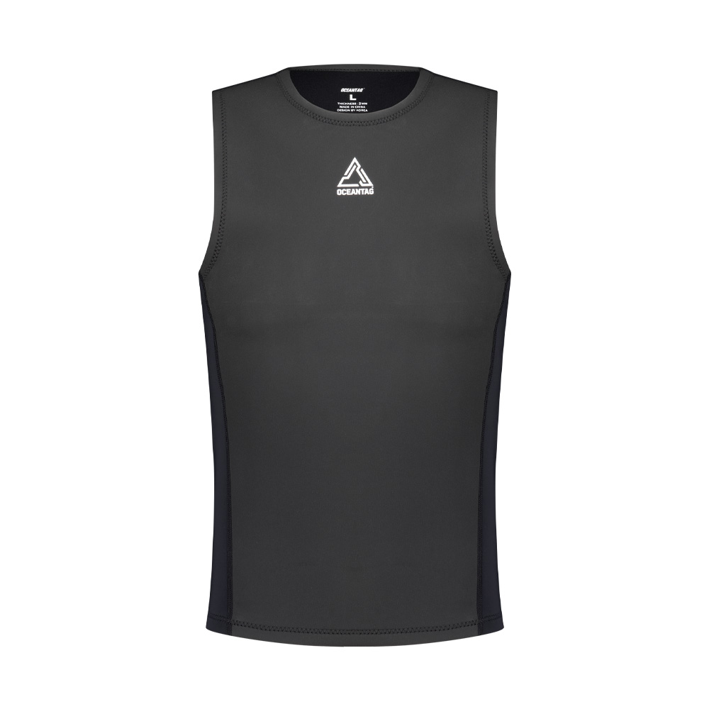 오션테그  2mm 네오프렌 베스트 남성 슈트 블랙 [UNISEX-2MM-NEOPRENE-VEST-SUIT-BLACK]